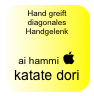 Hand greift diagonales Handgelenk

ai hammi  katate dori