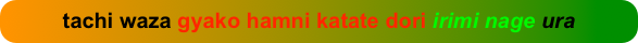 tachi waza gyako hamni katate dori irimi nage ura