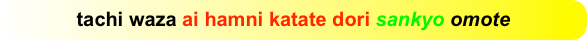tachi waza ai hamni katate dori sankyo omote