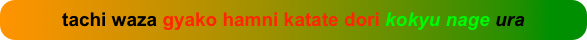tachi waza gyako hamni katate dori kokyu nage ura