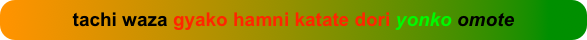 tachi waza gyako hamni katate dori yonko omote