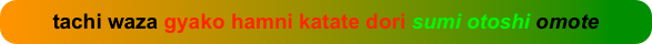 tachi waza gyako hamni katate dori sumi otoshi omote