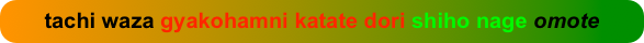 tachi waza gyakohamni katate dori shiho nage omote